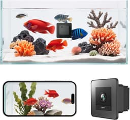 Amouu 2K HD Aquarium WiFi Pet Camera — Anti-Glare Glass Mount