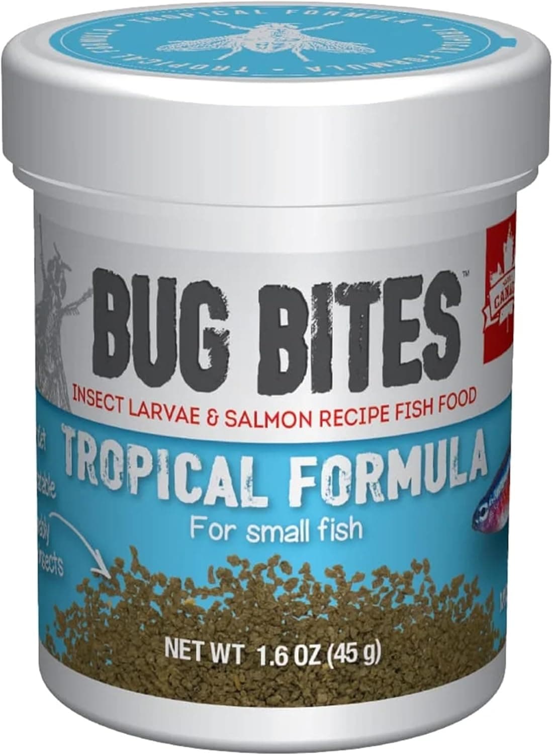 Fluval Bug Bites Tropical Fish Food — Small Granules, 1.6 oz