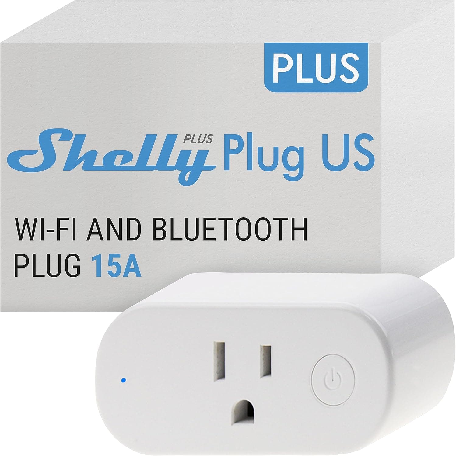 Shelly Plus Plug US — WiFi Smart Plug with Power Monitoring